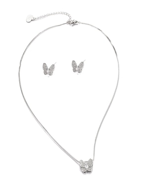 Aretes y collar de mariposa Lieb