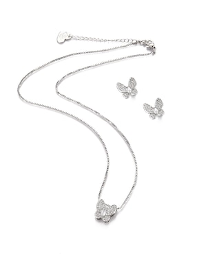 Aretes y collar de mariposa Lieb