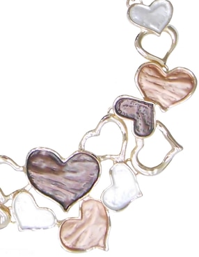 Aretes y collar de corazón Lieb