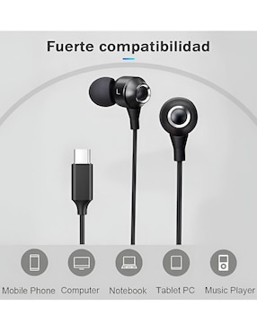 Audífonos Xtellar Xtllar7034 alámbricos con cancelación de ruido