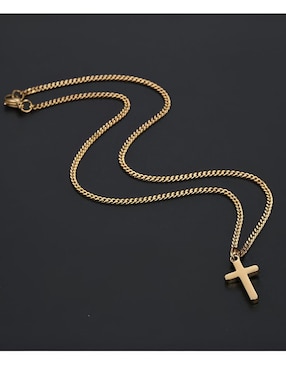 Collar de cruz Xtellar de acero inoxidable