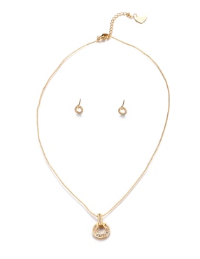 Aretes y collar Lieb zirconia