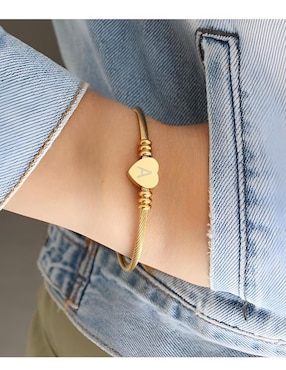 Pulsera Xtellar 10 K acabado baño de oro