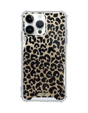 Funda para iPhone CH Design Leopard Gold de acrílico