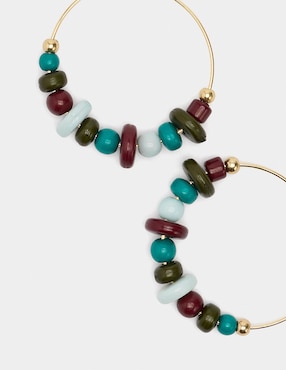 Aros Parfois Wine & Dine con acabado brillante
