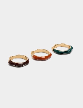 Set anillo Parfois acabado brillante