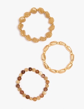 Set de pulsera Parfois Golden Basics