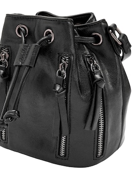 Bolsa bucket Parfois Zippers para mujer