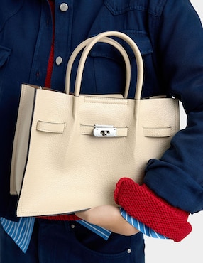 Bolsa tote Parfois Malva para mujer
