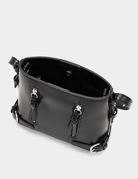 Bolsa bucket Parfois Zippers para mujer