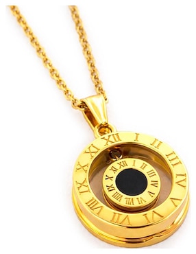 Collar Moon & Self de oro laminado 18 k