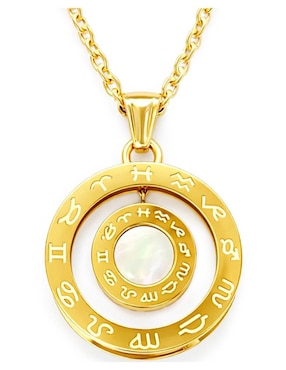 Collar Moon & Self de oro laminado 18 k