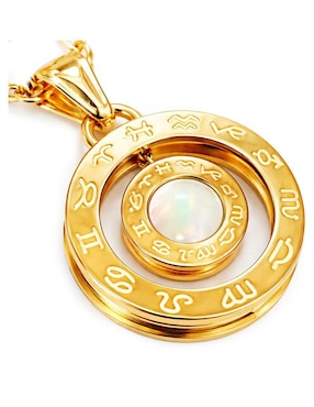 Collar Moon & Self de oro laminado 18 k