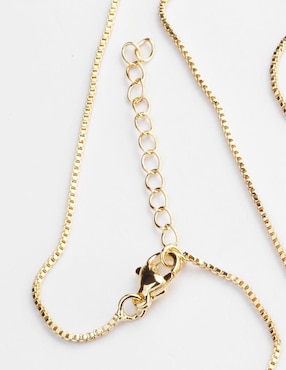 Collar con dije de pluma Yoiko Navira 18 K