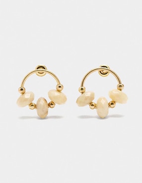 Aretes cortos Parfois Golden Basics Extra