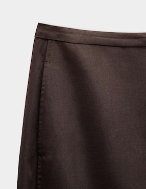 Falda midi Parfois a la cintura