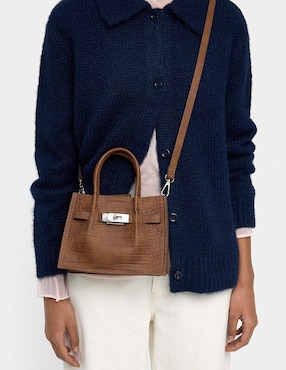 Bolsa tote Parfois Malva para mujer