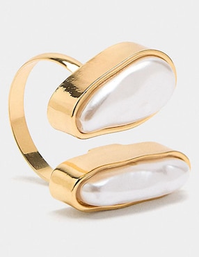 Anillo Parfois perla pavé