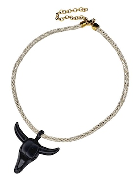 Collar de toro Maria Rayuela de piel