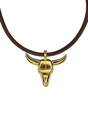 Collar de toro Maria Rayuela de chapa de oro 24 K