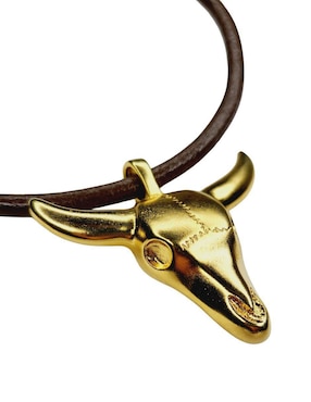Collar de toro Maria Rayuela de chapa de oro 24 K