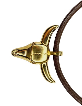 Collar de toro Maria Rayuela de chapa de oro 24 K