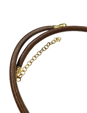 Collar de toro Maria Rayuela de chapa de oro 24 K