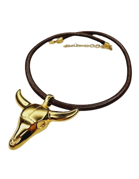 Collar de toro Maria Rayuela de chapa de oro 24 K