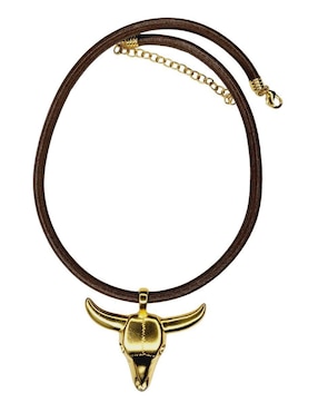 Collar de toro Maria Rayuela de chapa de oro 24 K