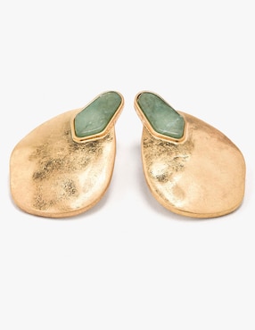 Aretes largos Parfois Earthy con acabado brillante
