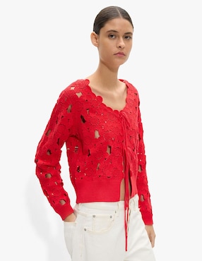Suéter Parfois cuello redondo para mujer