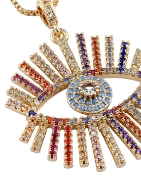 Collar con dije de ojo Yoiko Vigía Gold 18 K
