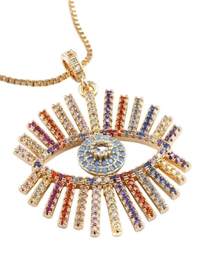 Collar con dije de ojo Yoiko Vigía Gold 18 K