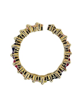 Anillo Maria Rayuela 18 k de oro zirconia baño de oro