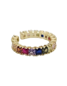 Anillo Maria Rayuela 18 k de oro zirconia baño de oro