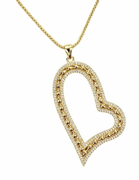 Collar con dije de corazón Yoiko Eteria 18 K