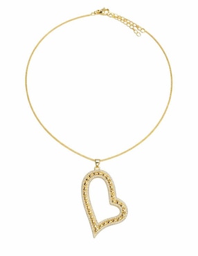 Collar con dije de corazón Yoiko Eteria 18 K