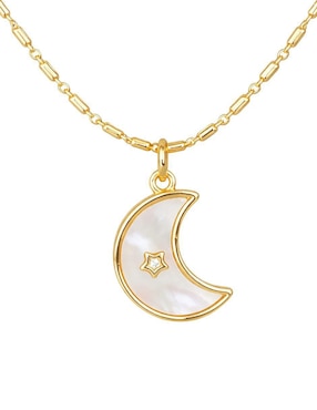 Collar con dije de Luna Yoiko Selene 18 K