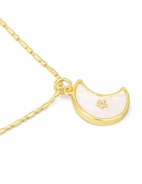 Collar con dije de Luna Yoiko Selene 18 K