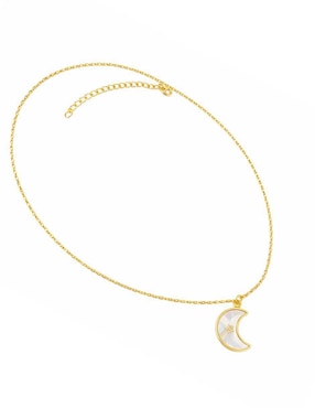 Collar con dije de Luna Yoiko Selene 18 K