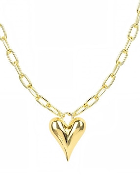 Collar con dije de corazón Yoiko 18 K