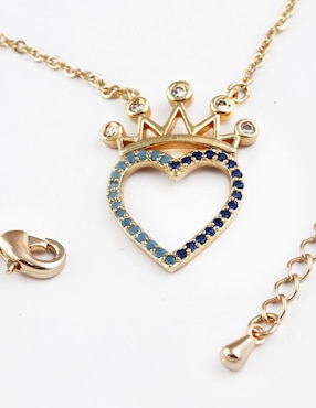 Collar de corazón Yoiko 18 K