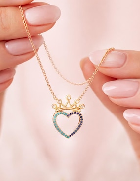 Collar de corazón Yoiko 18 K
