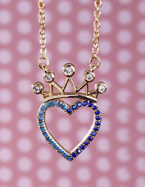 Collar de corazón Yoiko 18 K