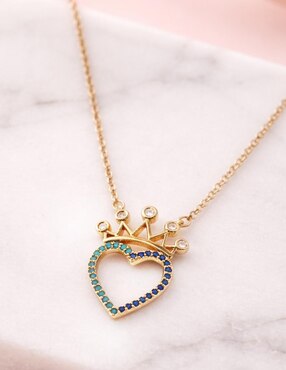 Collar de corazón Yoiko 18 K