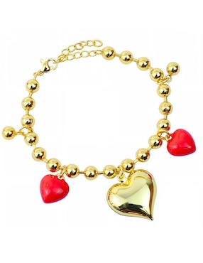 Pulsera Yoiko 18 K Encanto acabado baño de oro