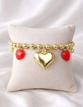 Pulsera Yoiko 18 K Encanto acabado baño de oro