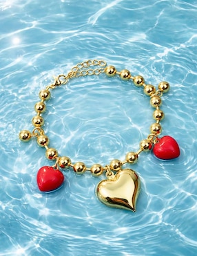 Pulsera Yoiko 18 K Encanto acabado baño de oro