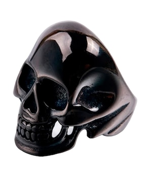 Anillo de calavera Nira brillante