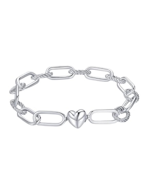 Pulsera Chulada De Plata P925 Beauty Con Acabado Pulido